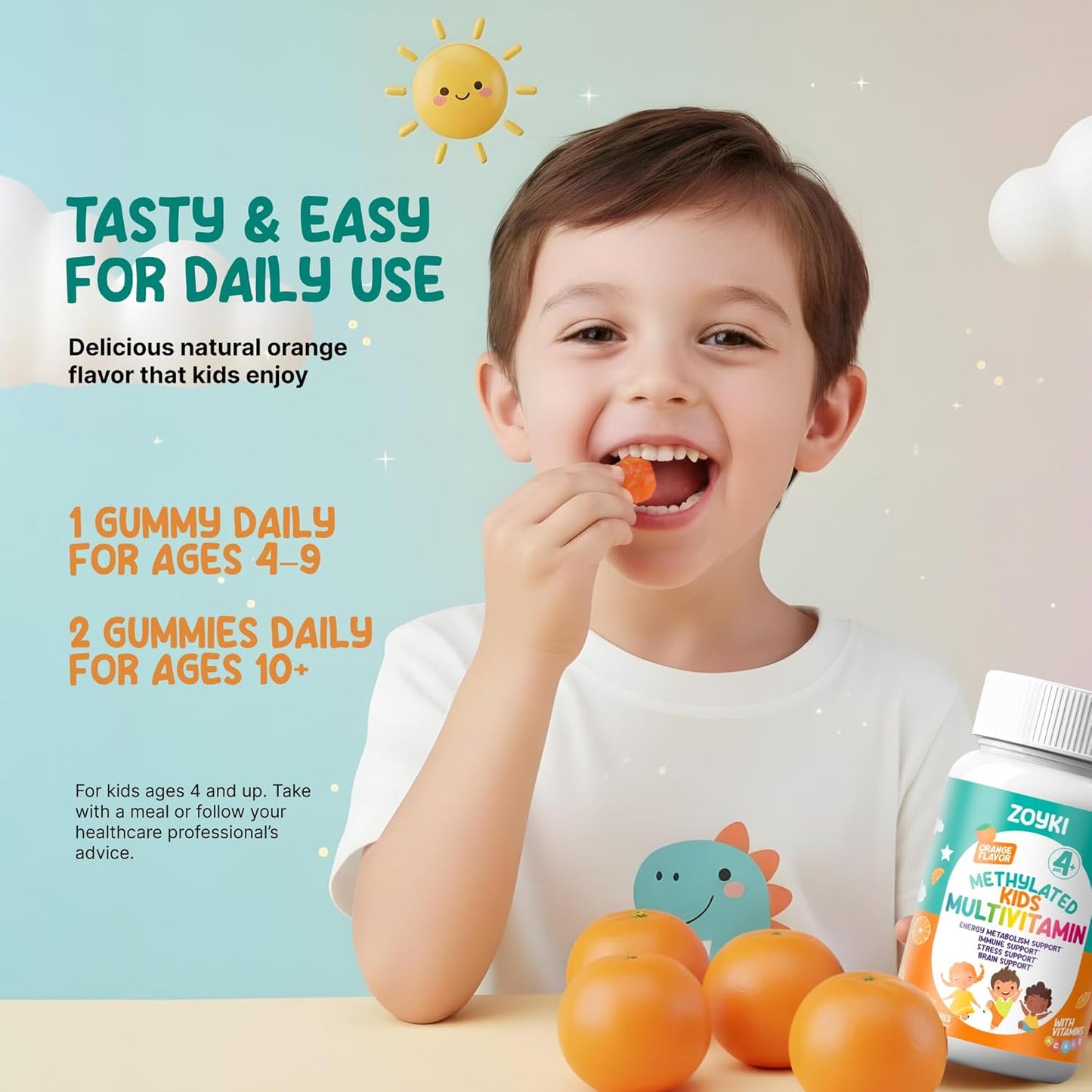 Zoyki Methylated Multivitamin Gummies for Kids